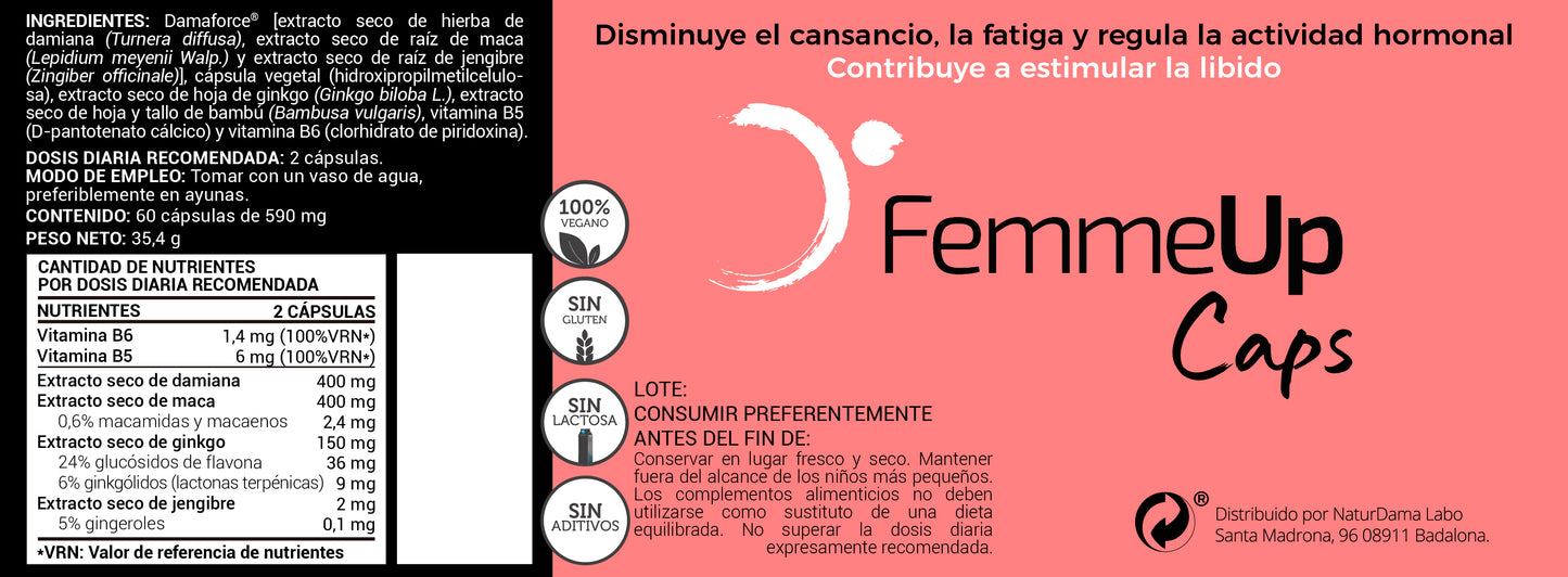 FemmeUp 60 Caps, per a la millora de la libido