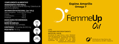 FemmeUp Oil per a la millora de la pell i les mucoses, antisequedat